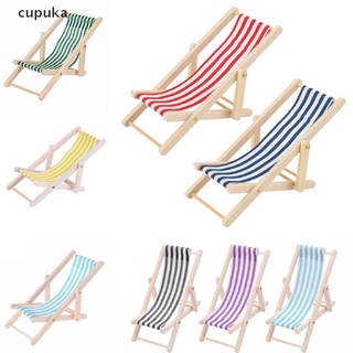 cupuka 1:12 mini silla de playa plegable de madera reclinable silla para tomar el sol chaise casa de muñecas cl (1)