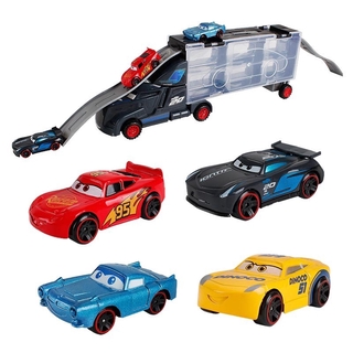 6 en 1 disney pixar cars gabinete camión transporte coche juguete (6)