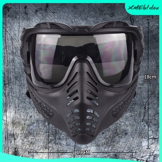unisex máscara completa respirador gafas cs airsoft paintball protector de ojos
