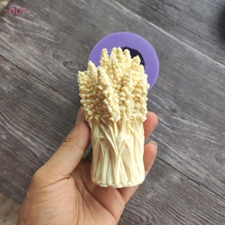 Out 3D lavanda flores jabón resina epoxi molde DIY adornos fundición molde de silicona