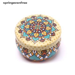Spef Retro Floral Tin Can Tea Storage Box Candy Gift Case Free