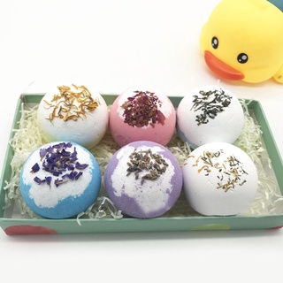 ❀ifashion1❀Dried Flower Essential Oil Bubble Bath Ball Bath Bomb Bathroom SPA Gift (7)