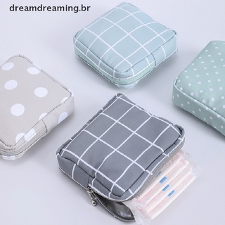 [dreamdreaming.br] Mini servilletas sanitarias para niñas maquillaje lápiz labial bolsas de viaje auriculares organizador de monedas.