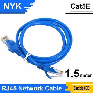 Nyk RJ45 UTP CAT5e - Cable de Internet (1,5 m, Cable LAN Ethernet Cat5)