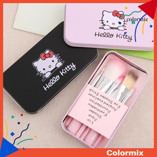 [CLM] 7Pcs Hello Kitty Makeup Brushes Set for Blush Powder Foundation Lip Eyeshadow (1)
