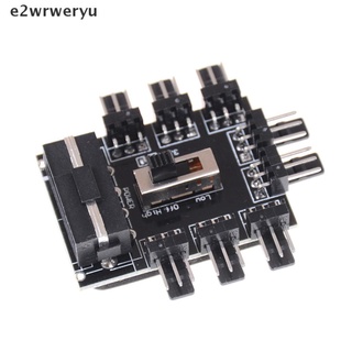*e2wrweryu* New PC IDE Molex 1 To 8 Way Splitter 3-Pin Cooling Fan Hub Power Socket Adapter hot sell