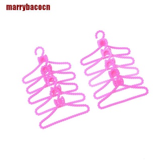 [Marrb] 20 piezas perchas accesorios para muñeca ropa vestido falda zapatos pretender regalo juguete RRY