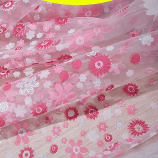 Cortina De cortinas Para tratamiento De ventana Voile Rosa Flores Estampadas Bordadas Para cocina dormitorio pequeño
