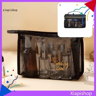 xiapishop 5 estilos bolsa de almacenamiento organizador de cosméticos bolsa de malla resistente al desgarro para el hogar