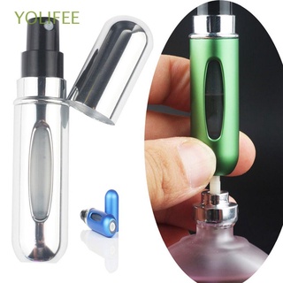 YOLIFEE 5ml Mini Perfume Bottle Airless Scent Pump Cosmetic Containers Travel Empty Storage Refillable Parfum Atomizer Makeup Tool Spray Case/Multicolor