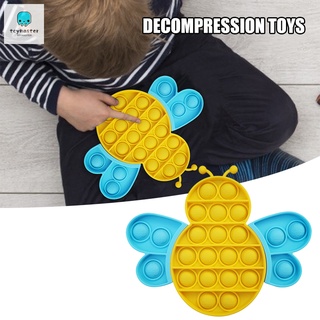 Push Pops burbuja Fidget sensorial juguetes Pop su divertido alivio estrés abeja forma suave exprimir juguete lógico juguete de entrenamiento