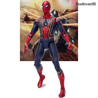 Bl 7inch Marvel Avengers Spider Man Lighting Action Figure Model Toy Home Ornament