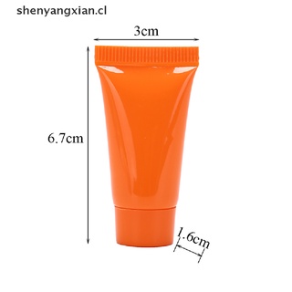(nuevo) 5pcs cosmética suave tubo 10ml loción plástica contenedores vacíos botellas reutilizables shenyangxian.cl (8)