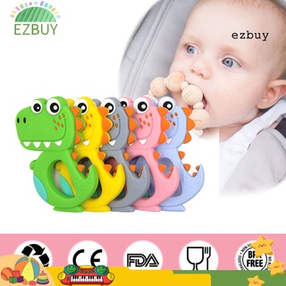[ey] silicona dinosaurio bebé masticar chupete maniquí mordedor masaje sensorial dentición juguete