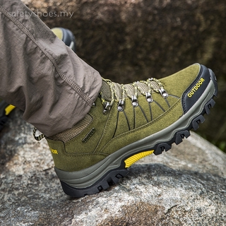 zapatos de senderismo resistentes al desgaste deporte al aire libre zapatos de los hombres con cordones para hombre escalada trekking caza
