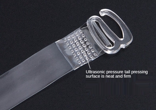 Shoulder Strap Bra Invisible Underwear Transparent TPU Elastic Adjustable Frosted Crystal Metal Steel Straps (3)