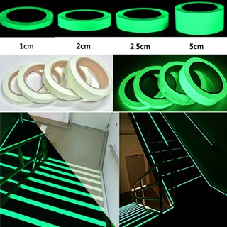 ganjink 10m Self Adhesive Luminous Photoluminescent Tape Glow In Dark Home Warning Decor