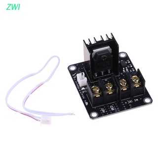 ZWI 3D Printer Heated Bed Power Module Hotbed MOSFET Expansion Module Inc 2pin Lead With Cable for Anet A8 A6 A2 Ramps 1.4