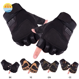 guantes de medio dedo tácticos militares antideslizantes para deportes al aire libre guantes sin dedos de los pies