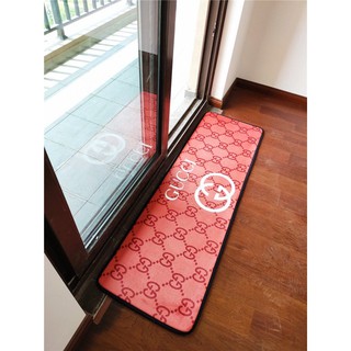 Chanel CUCCI LV alfombra de cocina absorbe antideslizante patrón geométrico alfombrilla de baño (6)