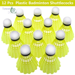 FOREVER20 3/6/12Pcs Homehold Badminton Shuttlecocks Indoor Plastic Nylon Durable Stable Outdoor Sports Training Balls