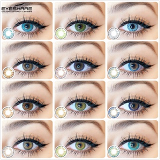 Eyeshare - 1 par de lentes de contacto de color brillante de 3 tonos para ojos cosméticos lentes de ojos de color