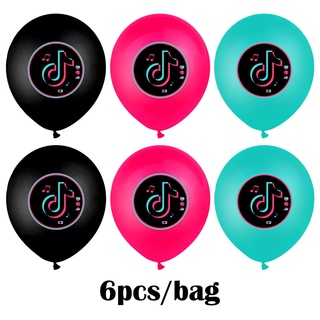 🎊tiktok baloes para fiestas de números de color poleras 1 paquete con 6 QcCL (7)