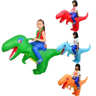 Niños inflable dinosaurio T-REX disfraz de niño de Halloween de lujo de vestir Kindergarten jardín rendimiento ropa juegos