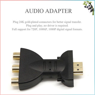 AV señal Digital HDMI compatible con 3 RCA Audio Ad Ter componente convertidor de Audio de vídeo Ad Ter AV componente convertidor