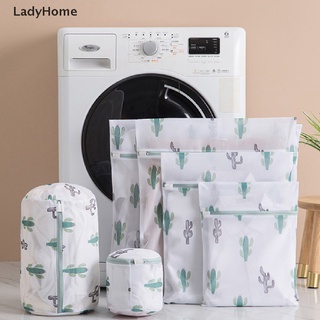 Poliéster malla bolsa de lavandería ropa interior sujetador bolsa de lavado Cactus impresión {bigsale}