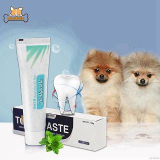Pasta de dientes para mascotas/suministros de limpieza de dientes para perros/pastelería comestible saludable para limpieza y cuidado bucal