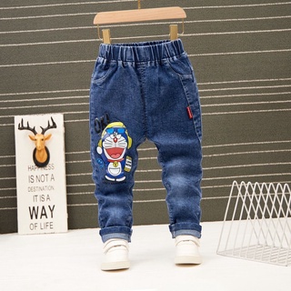 Bebé jeans , Niños', 2-3-4-5-6-Años De Edad Clip De elast Pantalones Elásticos Solo De Moda De Los (7)