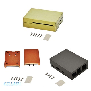 cellash - carcasa de cobre de aluminio para raspberry pi 3/2, modelo b/b+