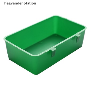 [heavendenotation] multifunción creativo verde bandeja de comida loro bañera animal jaula caja de ducha