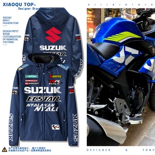 Suzuki MOTOGP GSX-R1000R GSX R600 motocicleta chaqueta con capucha entusiastas de equitación ropa cortavientos chaqueta