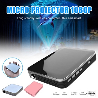 Mini proyector de vídeo portátil para cine privado en casa de mano HD Wireless teléfono de proyección (1)