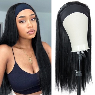 diadema peluca 20 22 pulgadas cuerpo ondulado largo sintético rizado peluca recta onda de agua pelucas para las mujeres afro rizado pelo pelucas