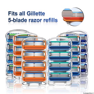 Cuchillas De Afeitar/Se Adapta A Gillette Fusion 5 Cabezales De Afeitadora Manual De Alta Calidad