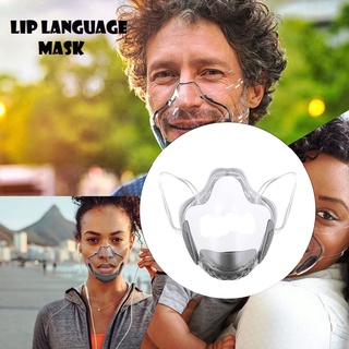 Visible Clear Face Mask Durable Face Mouth Shield Covering Reusable Anti Fog