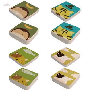 Baobaodian 2 pzs/juego De almohadillas antideslizantes Para niños con estampado De animales De dibujos animados Para niños/cena