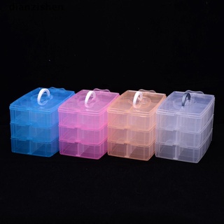 [dianzishen] caja de almacenamiento transparente de 3 capas de 18 compartimentos, caja organizadora de joyas.