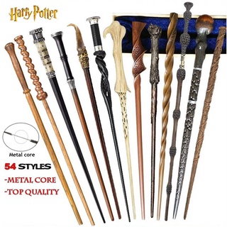 Varitas de Harry Potter de alta calidad con núcleo de Metal 54 estilos Cosplay juguete varita mágica colección navidad sin caja envío