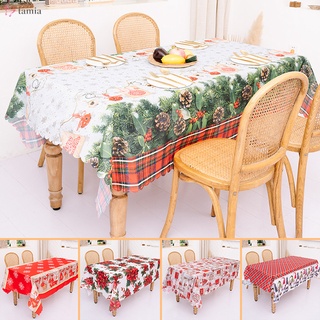 mantel de navidad cálido hermoso cuidado fácil cubierta de mesa para comedor, cocina, decoración