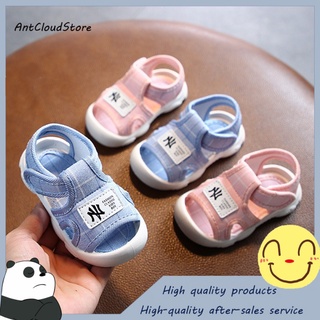 Verano suela suave antideslizante 0-2-años de edad sandalias Baotou niños y niñas sandalias de bebé antideslizante zapatos de bebé 1