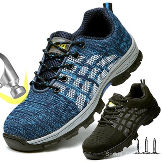 Safty zapatos botas de seguridad kasut seguridad deporte hombres al aire libre senderismo zapatos Trekking a prueba de pinchazos anti piercing antideslizante puntera de acero oLUD (1)