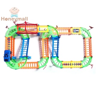 Honeymall Bend tren rieles niño DIY montaje juego de juguete juguete temprano educativo juguete para regalo