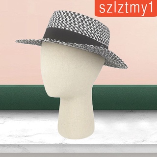 [caliente!] Cabeza de maniquí de lino profesional para sombreros de exhibición de peluquería principiante (6)