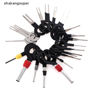 shkas 21pcs herramienta de eliminación de terminales de alambre de coche conector de cableado herramienta extractora de pines super