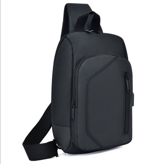 Macho bolsas de hombro USB de carga Crossbody bolsas de los hombres Anti robo bolsa de pecho de la escuela corto viaje de la eslinga Casual Daypack mensajeros bolsa nueva