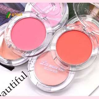 Leche Té Blush Melocotón Palet 6 Colores Cara Mineral Pigmento Mejilla Rubor Polvo Maquillaje Profesional Contorno Sombra Rosa Belleza